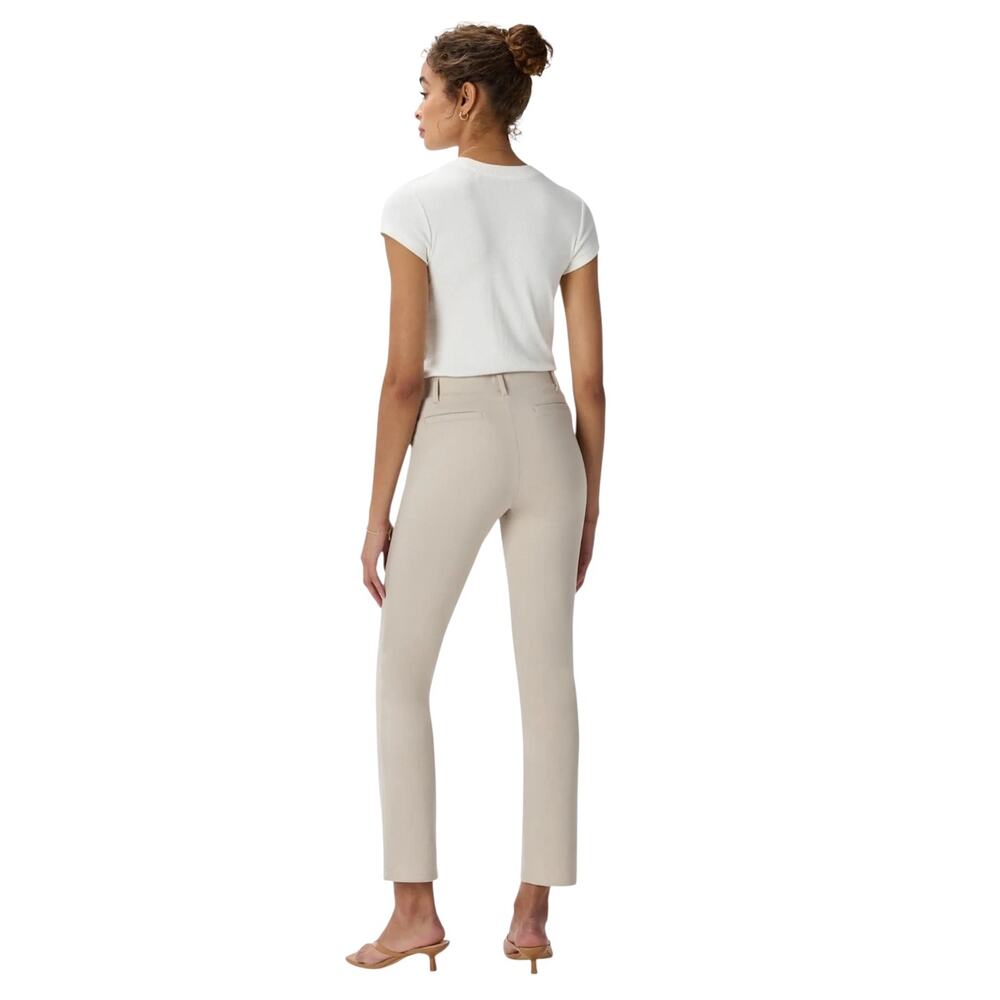 New  Quince Ultra-Stretch Ponte Straight Leg Pant Ecru Large Regular 3790U - Picture 2 of 12